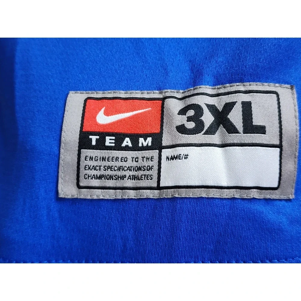 Vintage Nike Dri Fit Athletic Basketball Tank Top Jersey Men's Sz 3XL Blue Team